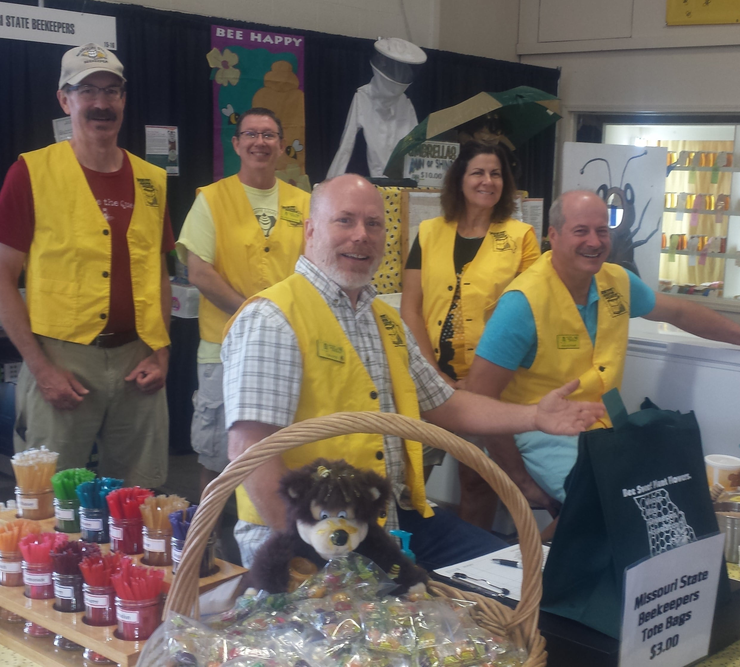 EMBA members working the EMBA booth at the Missouri State Fair